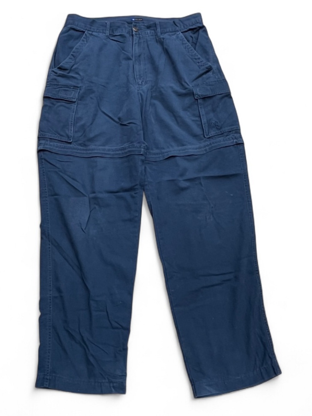 ORAGE size 36 Men's Navy Cargo Pants 100% cotton removable legs